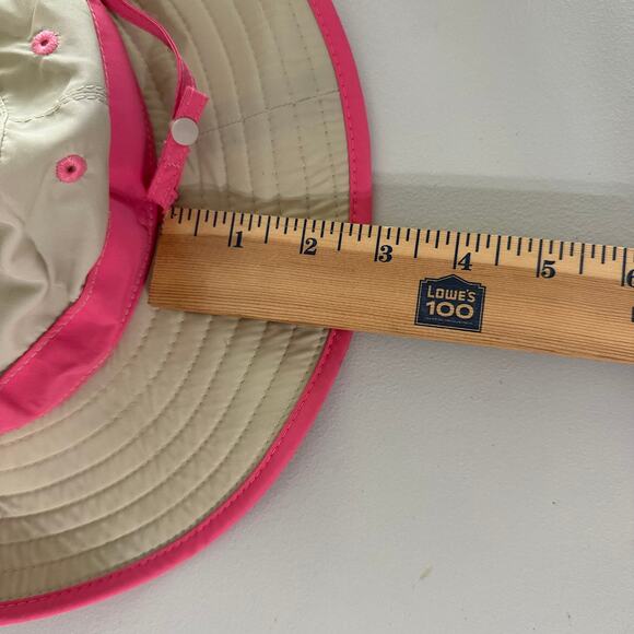 Sunday Afternoons Kids Reversible Sun‎ Hat M UPF 50+ Pink Floral Khaki 3–6 Yr - Picture 7 of 7